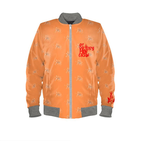 In Pursuit of Victory Ladies orange and red bomber jacket
