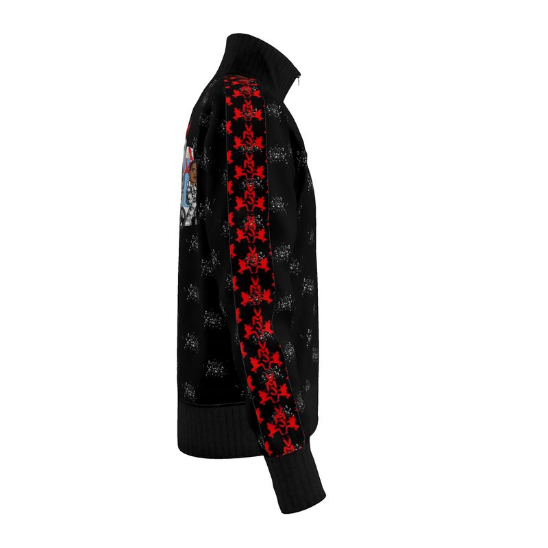 OS VMC Men's  black and red  tracksuit jacket