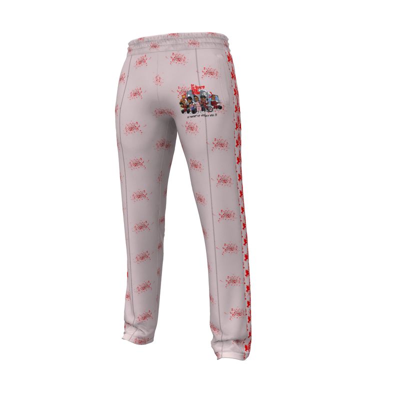 In Pursuit of Victory Men's pink and red tracksuit trousers