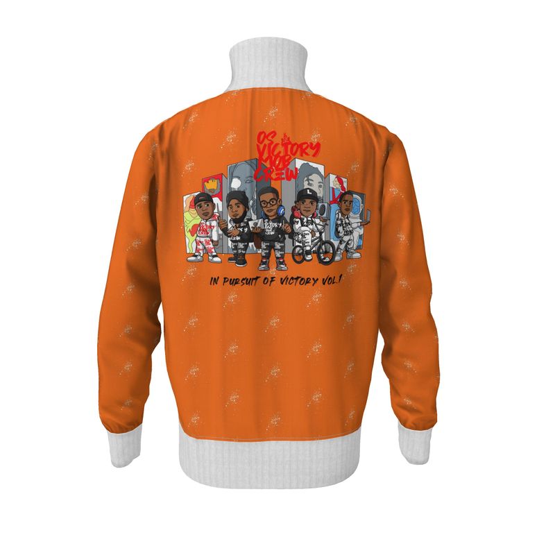 In Pursuit of Victory Men's orange and white tracksuit jacket