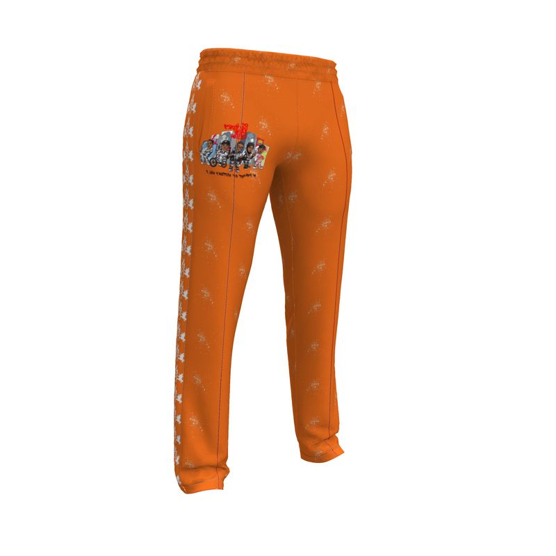 In Pursuit of Victory Men's orange and white tracksuit trousers