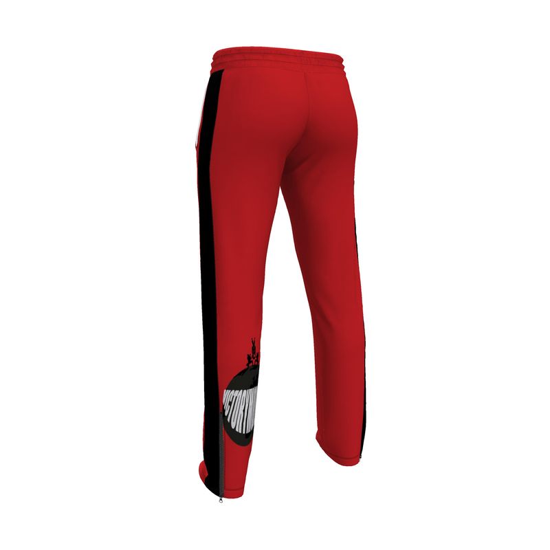 OS VMC the world is ours red and black tracksuit trousers