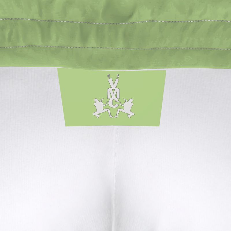 OS VMC Men's lime green and white tracksuit trousers
