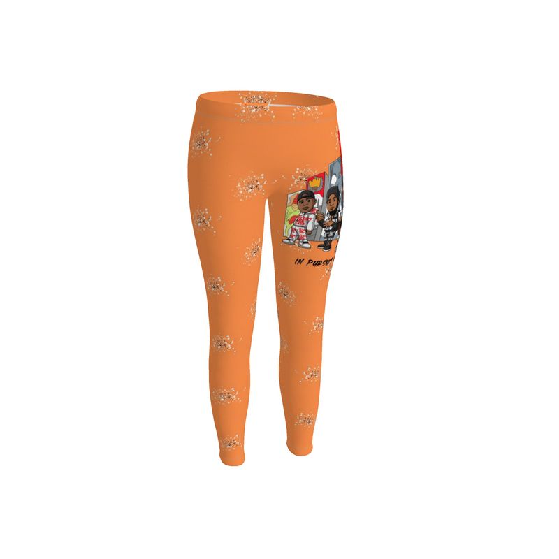 In Pursuit of Victory women's orange and red  leggings