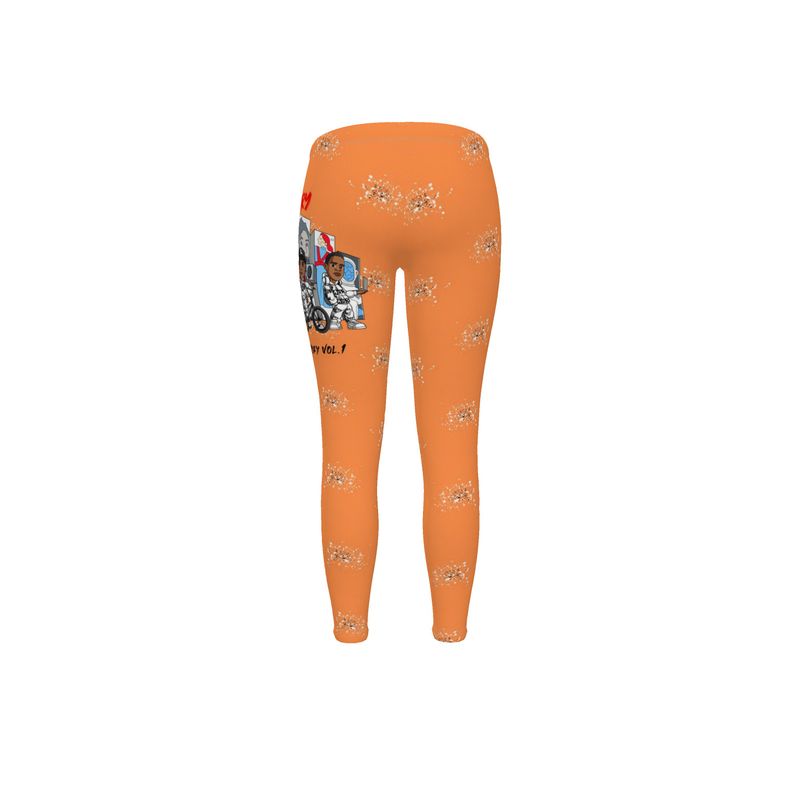 In Pursuit of Victory women's orange and red  leggings