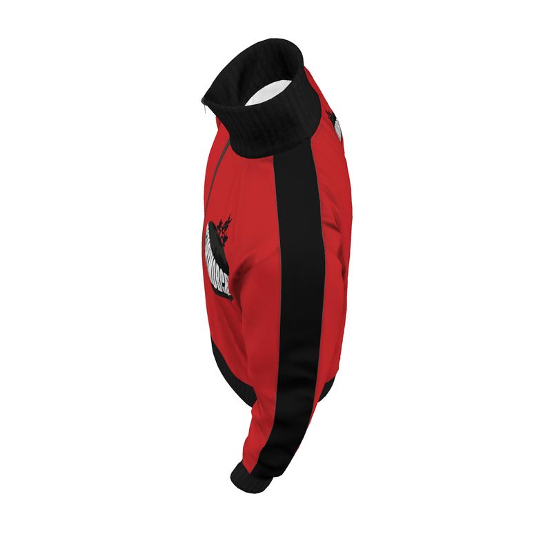 OS VMC dark red and black tracksuit jacket