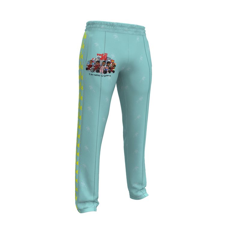 OS VMC Men's light blue and yellow tracksuit trousers