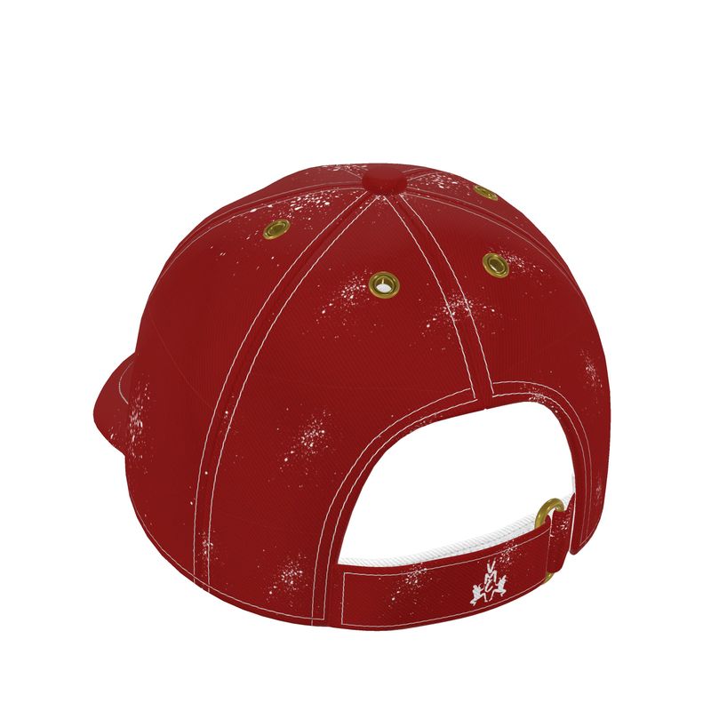 OS VMC Men's cherry red and white baseball cap