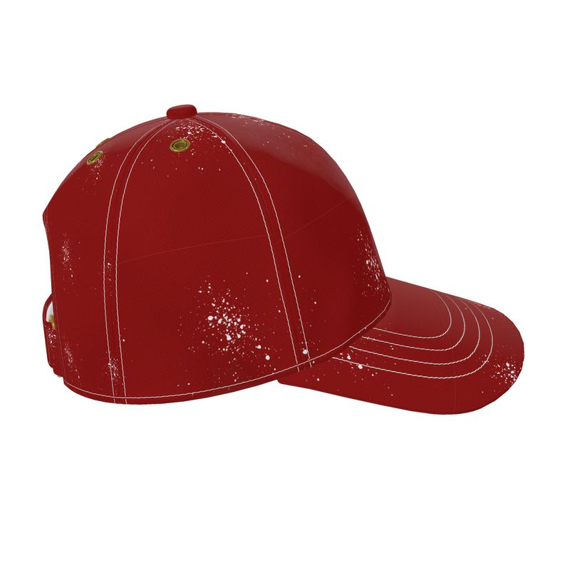 OS VMC Men's cherry red and white baseball cap