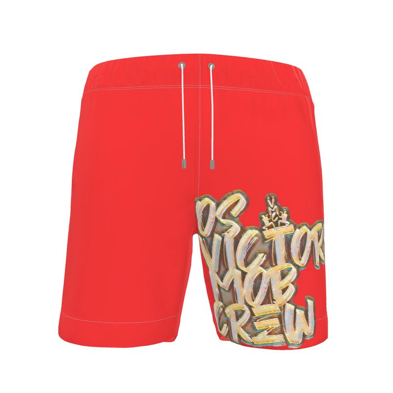 OS VMC  Men's red and blue swimming shorts