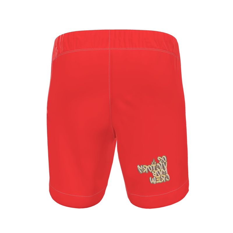 OS VMC  Men's red and blue swimming shorts