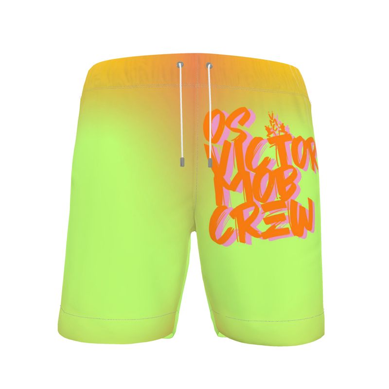 OS VMC men's lime green and orange shorts